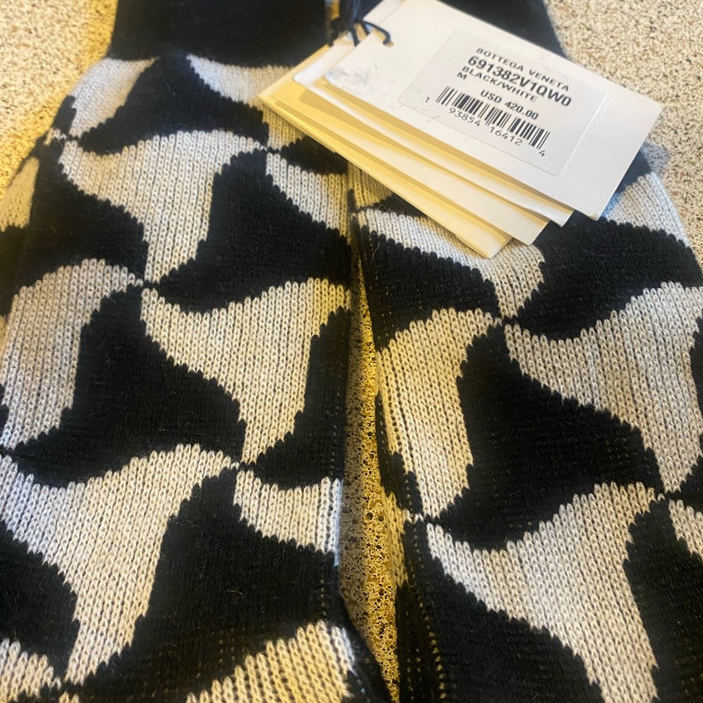 Black and white bottega veneta socks for men or women brand new